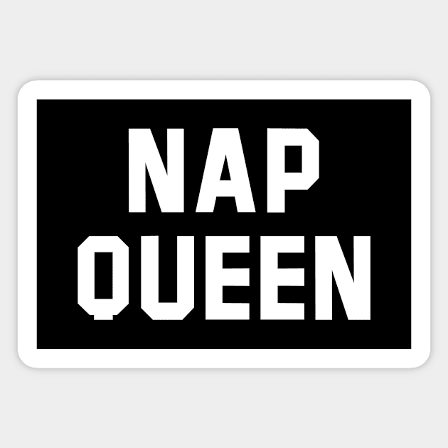 Nap Queen White Text Sticker by Rebus28